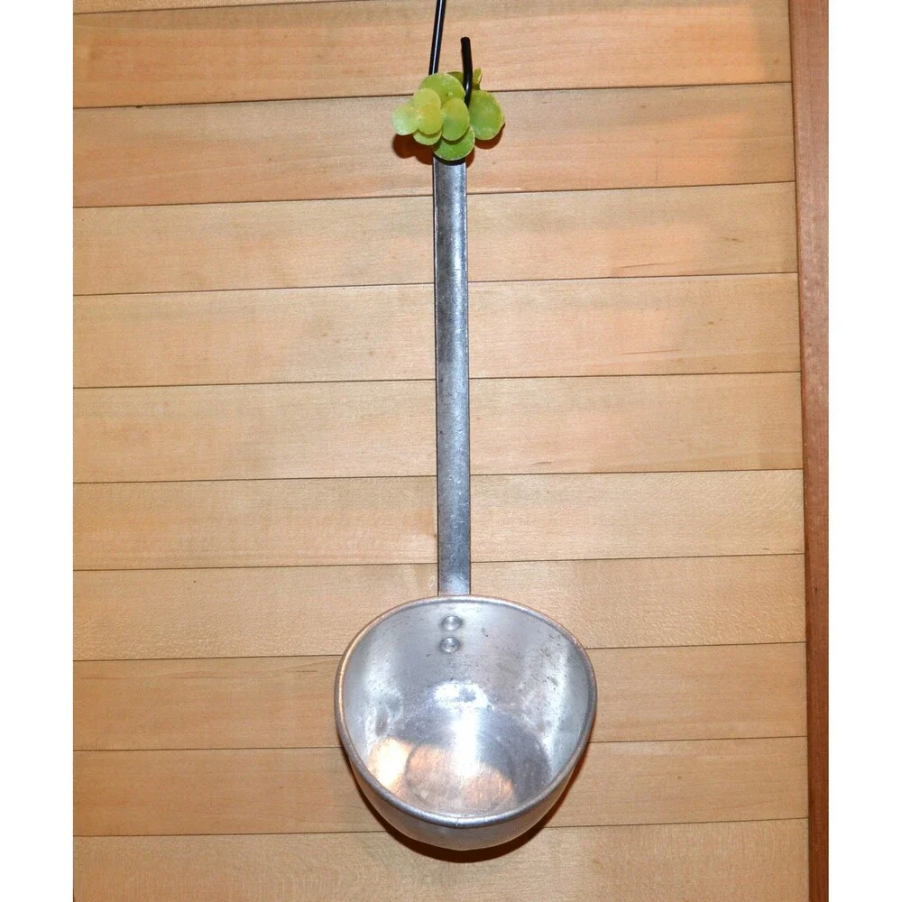 Vintage Ladle Scoop Aluminum French Market Farmhouse Cottage Core Country